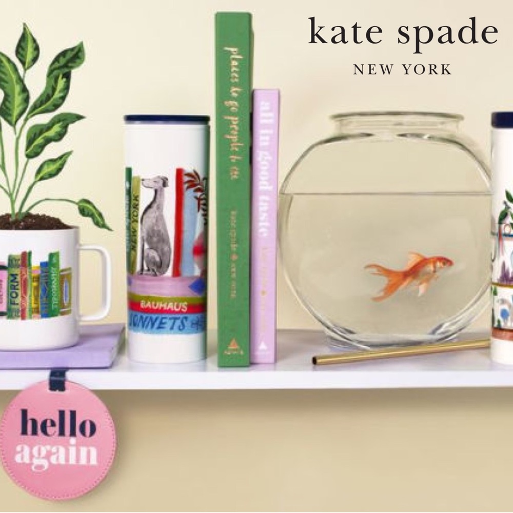 Kate Spade Bookshelf Acrylic Travel Mug